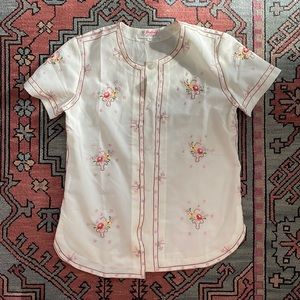 Vintage Hand Embroidered Top